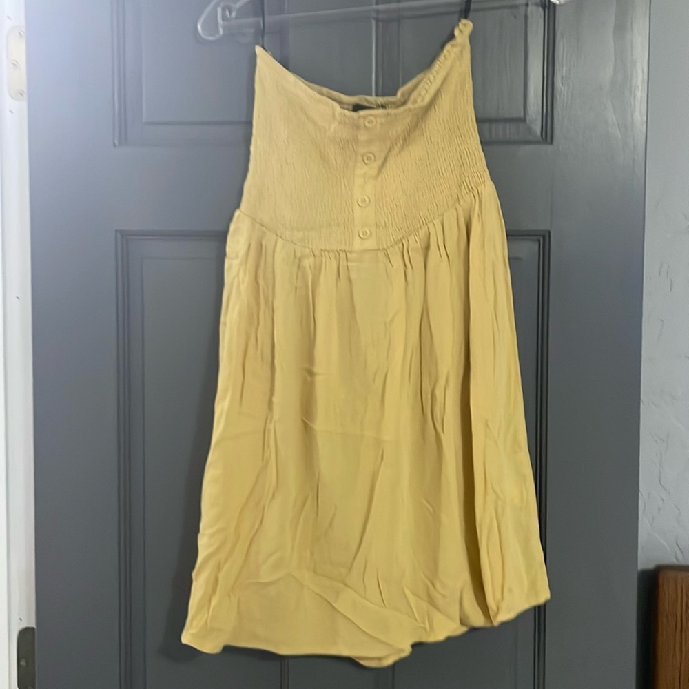 Mustard stapless forever 21 size medium dress